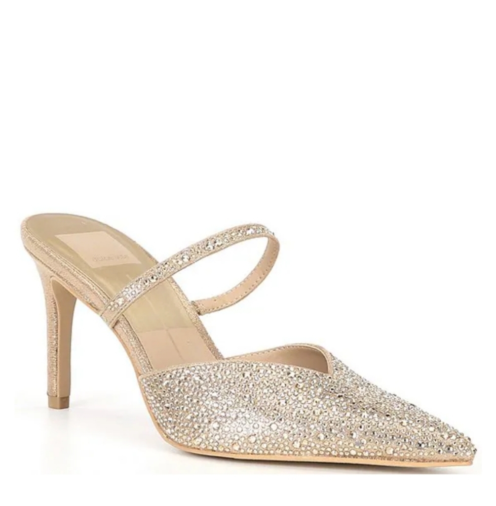 Dolce Vita Kanika Rhinestone Dress Mules - Picture 2 of 8